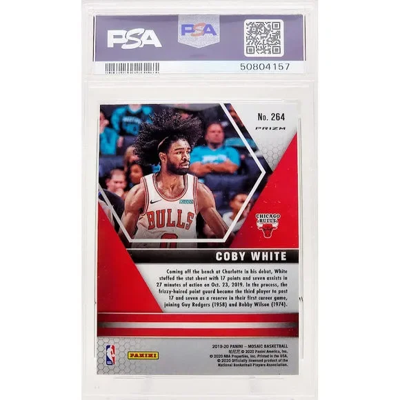 PSA10 Coby White Prizm RC Red ルーキー NBA